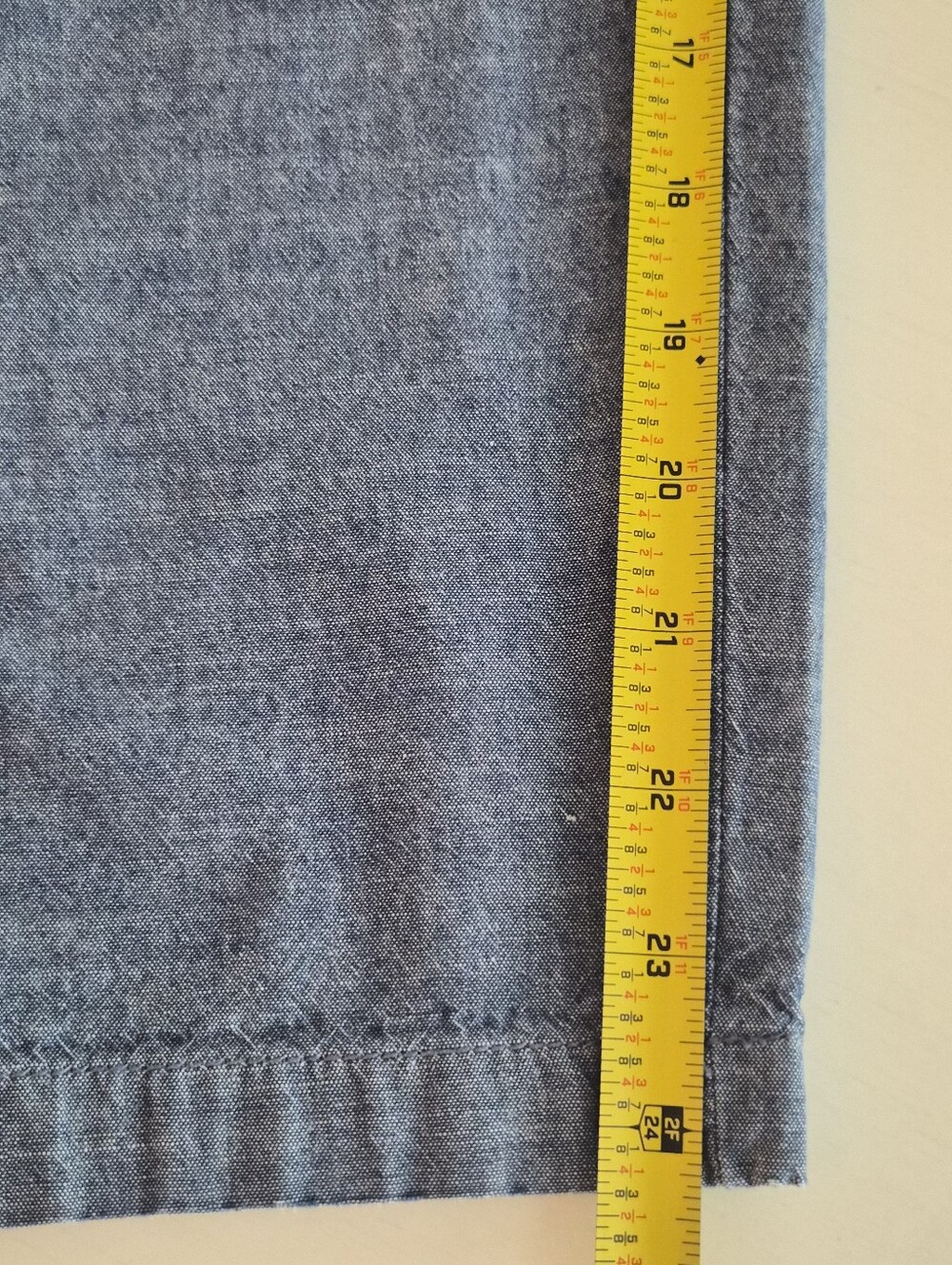 Talbots Girlfriend Navy Cotton Chambray Chinos 14P Coastal Resort - Picture 9 of 9
